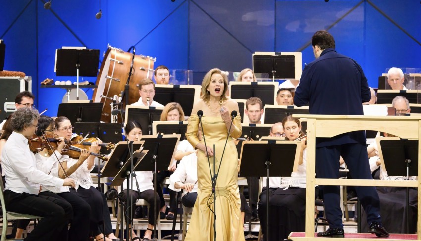 Renée Fleming sings the Strauss program at Tanglewood on Sunday. Hilary Scott, courtesy of the BSO